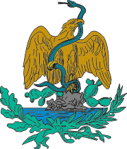 [1821 Coat of arms, second revision: Jan. 1, 1899-Sept. 30, 1916. By Juan Manuel Gabino Villascán]
